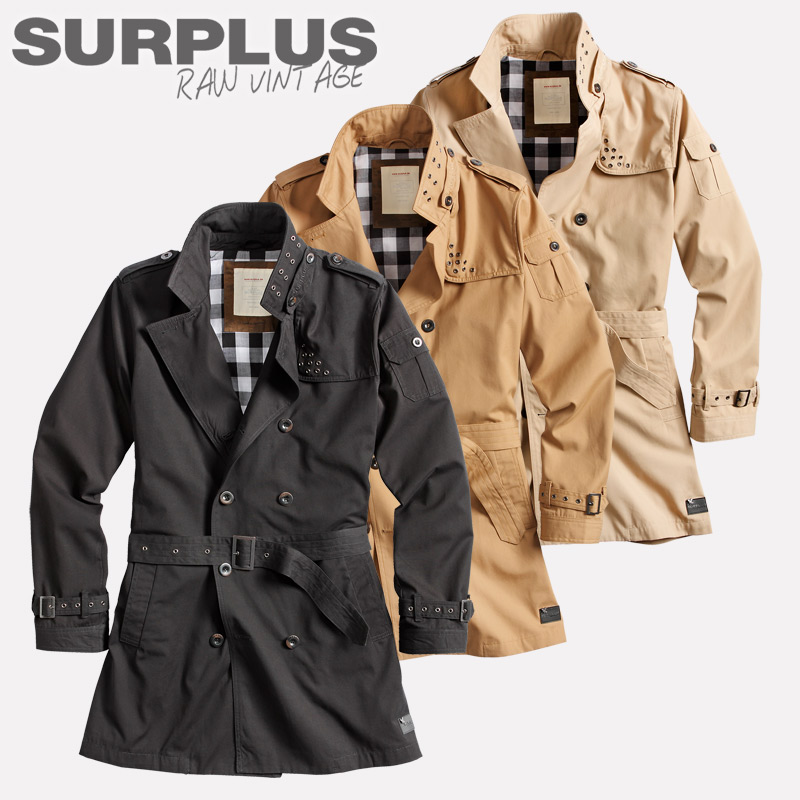 US Army Surplus Trench Coat Pea Coat Jacket Men's Parka Colani Caban