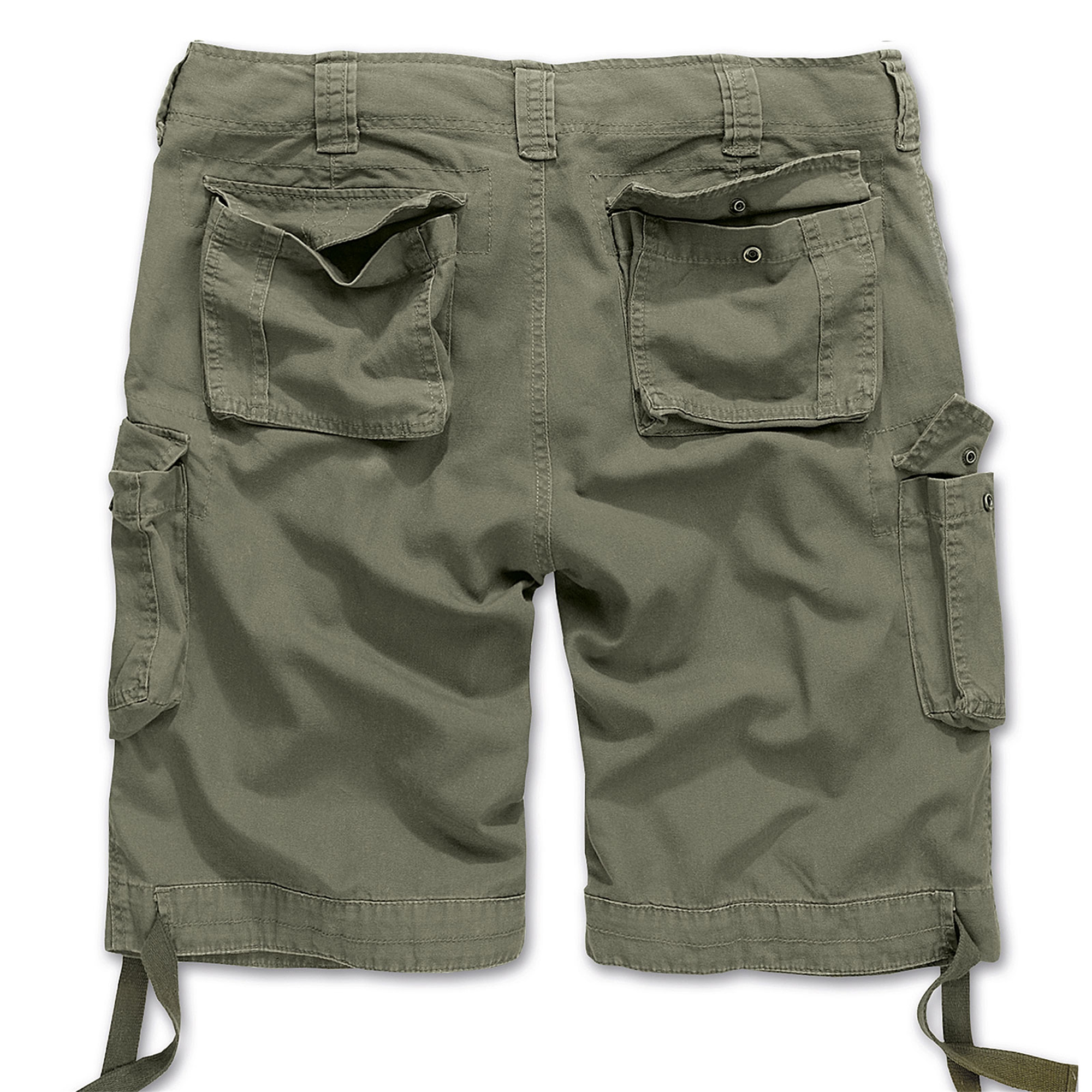 Brandit Urban Legend Ripstop Shorts: Pantaloni Cargo Neri, 80% Poliestere 20% Cotone, Taglia 4XL, Chiusura Con Zip