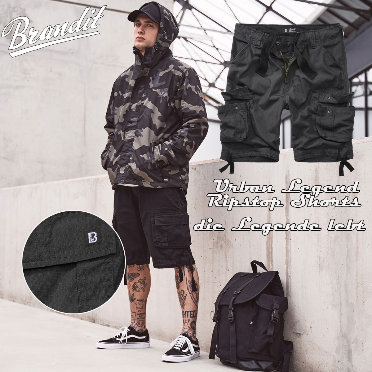 Shorts Urban Legend, Brandit, Sandstorm, 6XL