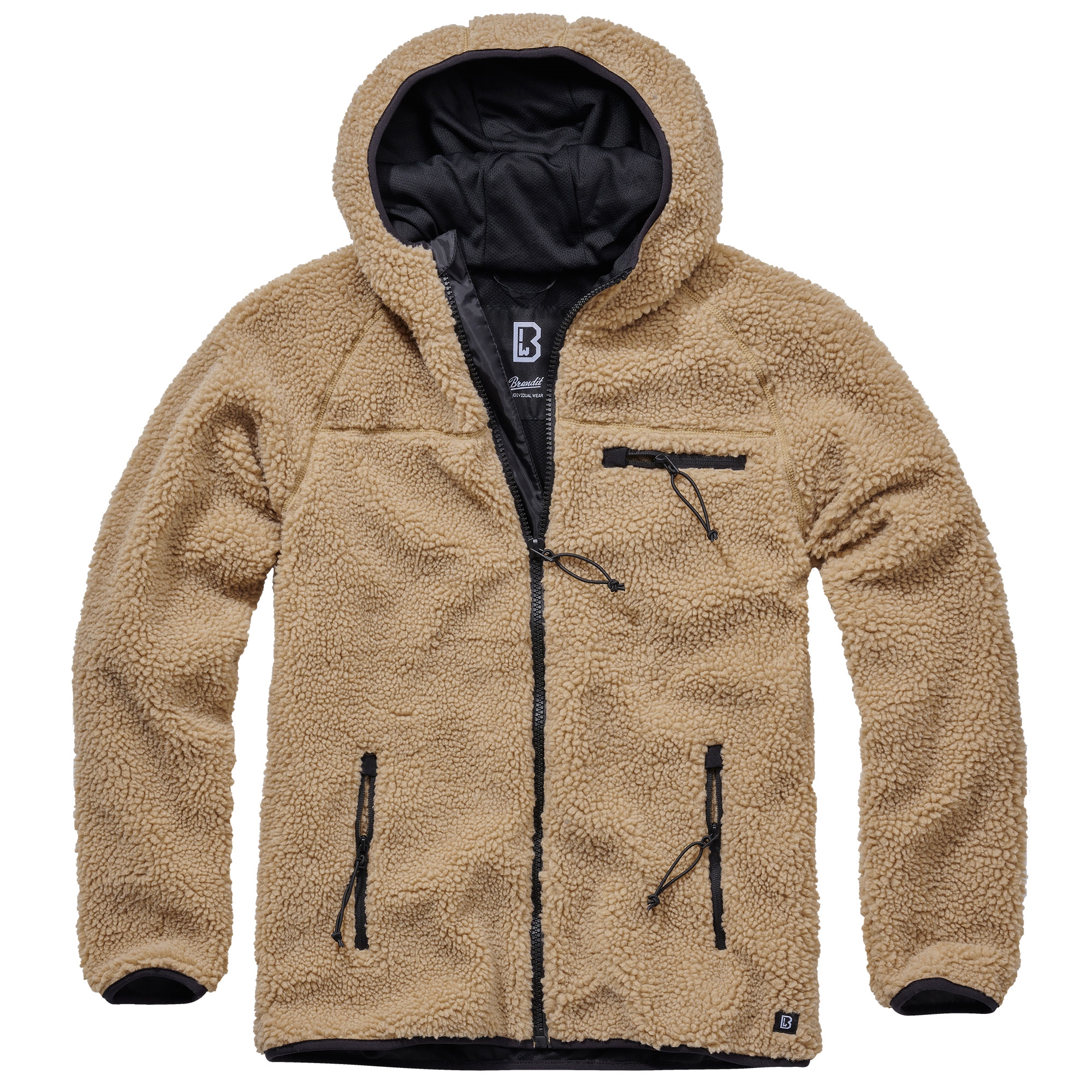 Brandit Teddyfleece Worker Jacket Outdoor Winterjacke Fleece Jacke S