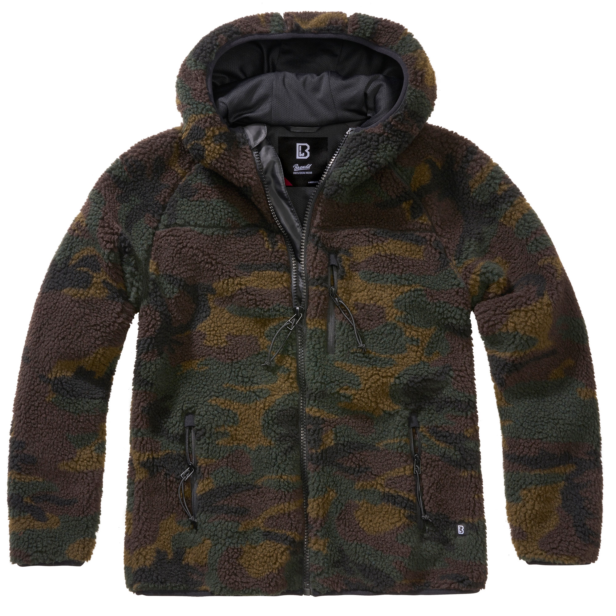 Brandit Damen Teddyfleece Jacke Mit Kapuze - Limited Edition In Vielen Farben