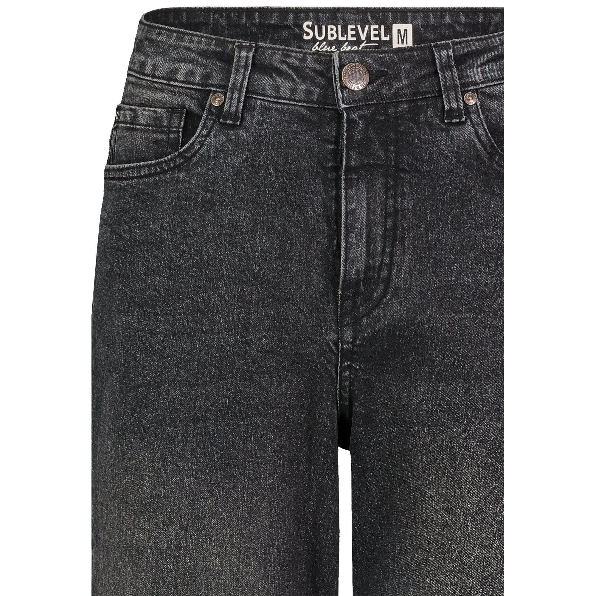 Sublevel Damen Weite Jeans High Waist weiter Schnitt bequem und dehnbar Hose - Bild 6 von 14