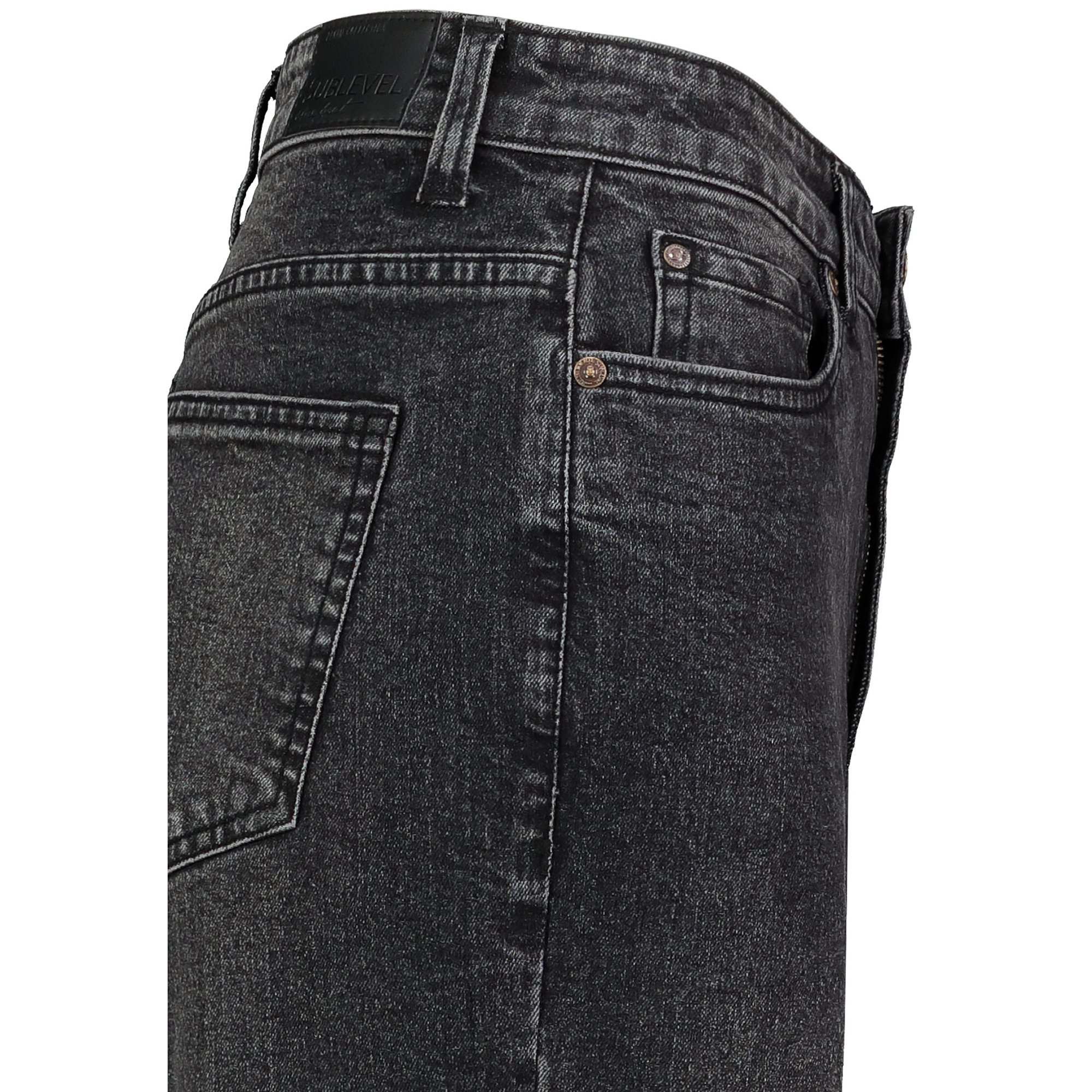 Sublevel Damen Weite Jeans High Waist weiter Schnitt bequem und dehnbar Hose - Bild 7 von 14