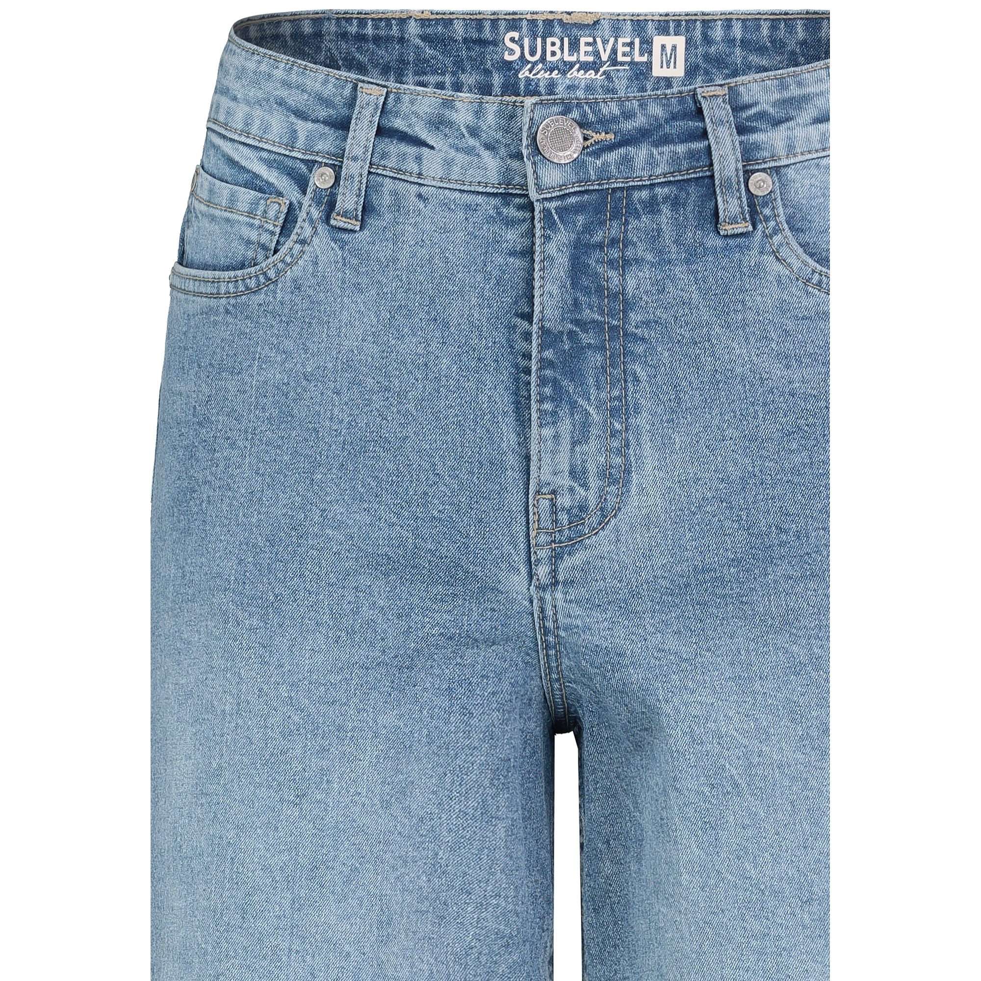 Sublevel Damen Weite Jeans High Waist weiter Schnitt bequem und dehnbar Hose - Bild 12 von 14