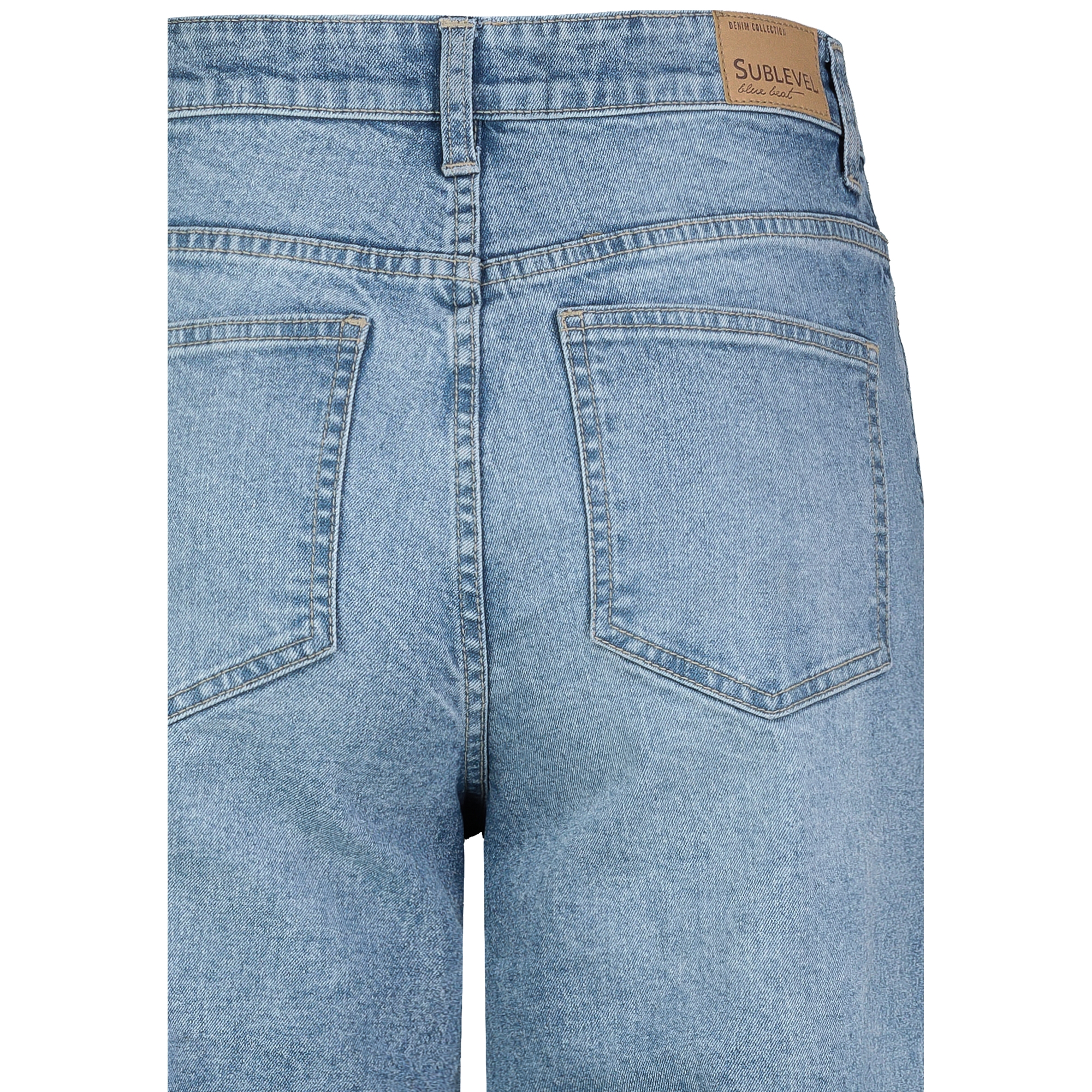 Sublevel Damen Weite Jeans High Waist weiter Schnitt bequem und dehnbar Hose - Bild 14 von 14