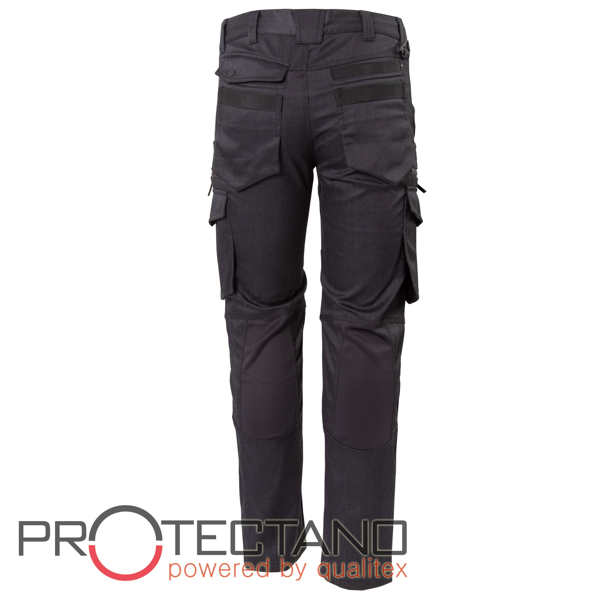 Pantaloni Da Lavoro Qualitex Protectano Workwear Uomo/Donna Antracite - Con Rinforzi In Cordura, Taglia S