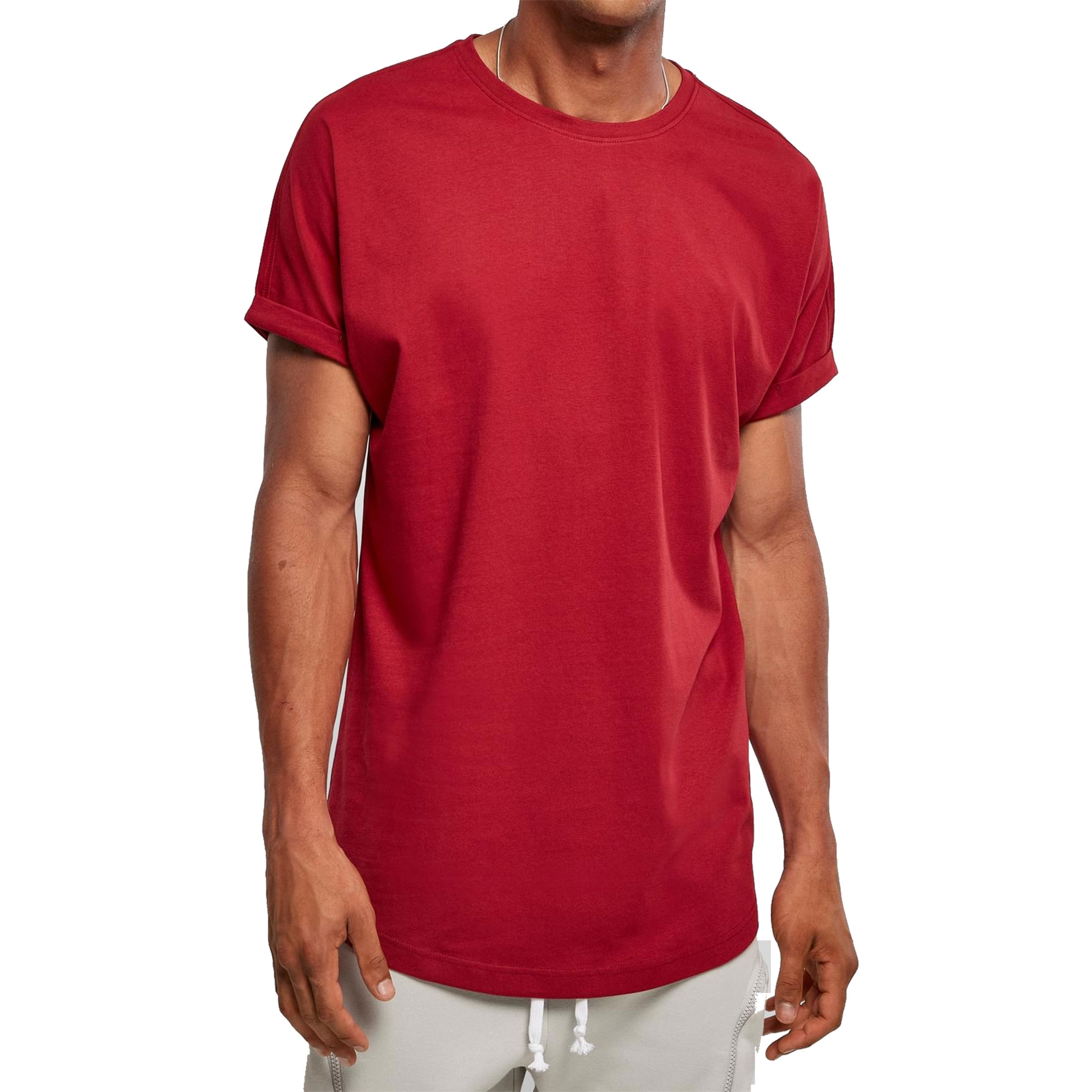 Shirt oversize Turnup extra Urban T-Shirt Tee eBay | Herren Shaped lang Long Classics