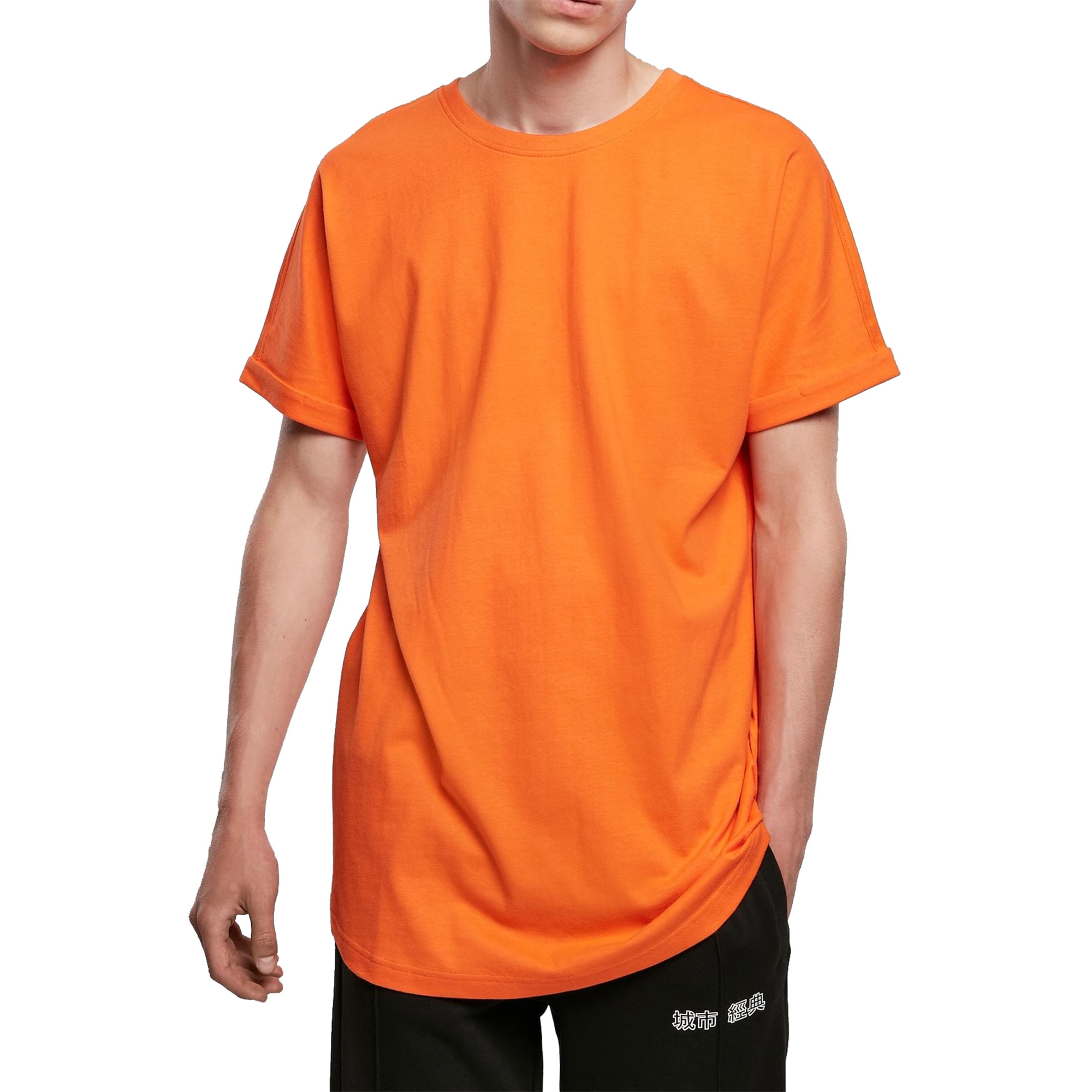 Tee Classics | T-Shirt lang Long Turnup eBay Shaped Urban Shirt Herren oversize extra