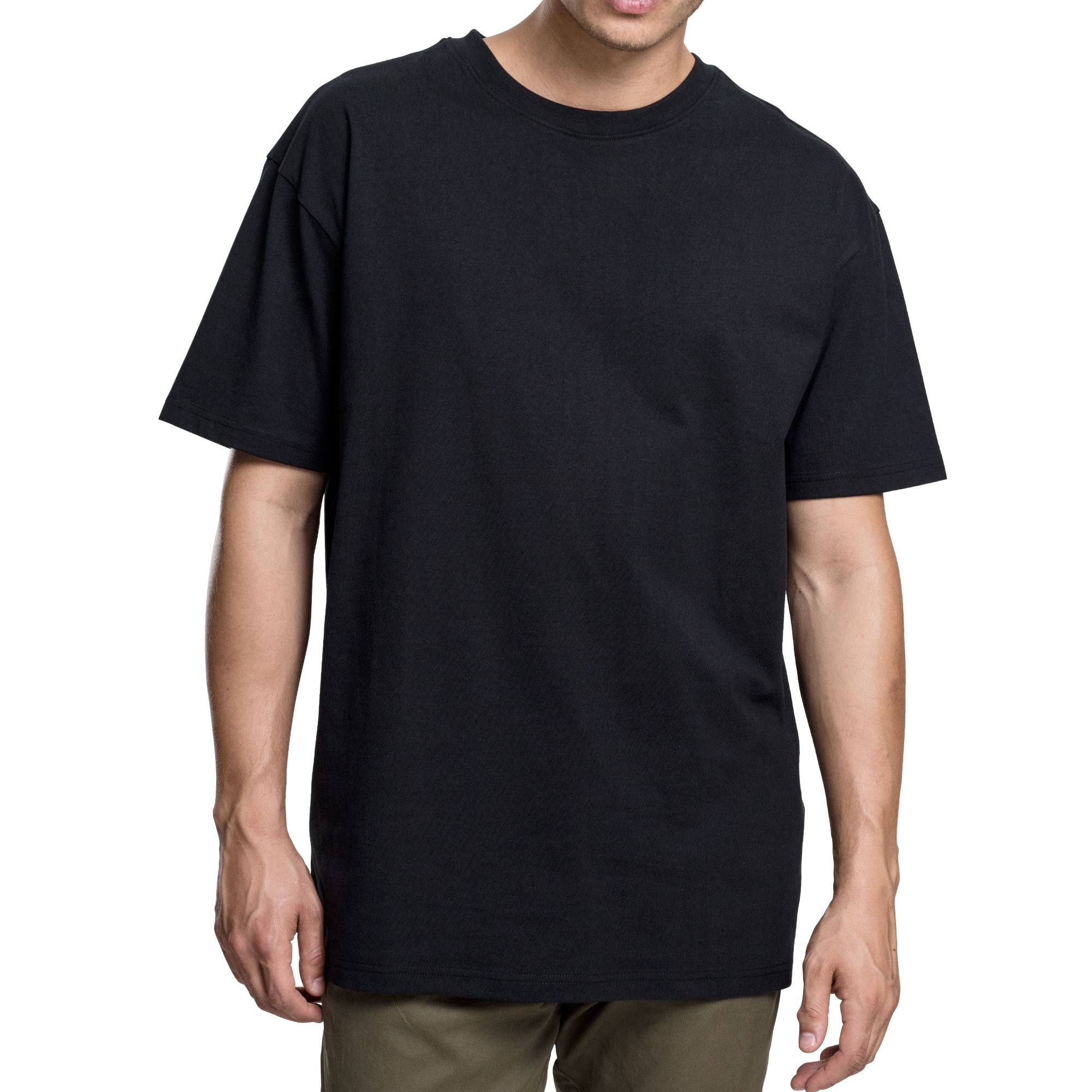 Herren Oversized Lang Extra | Rundhals Urban Classic Long eBay T-Shirt XS-5XL Tee Heavy