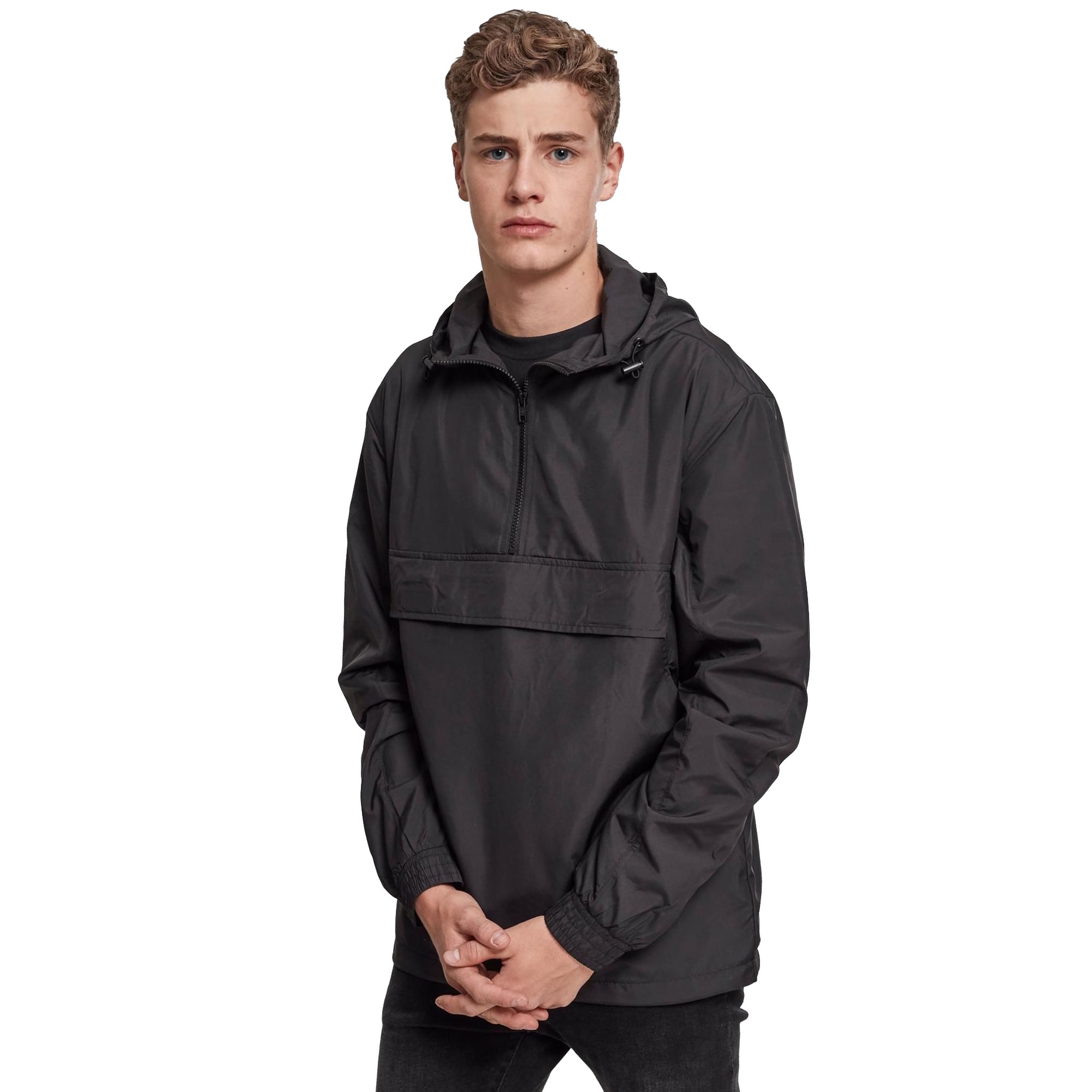 Urban Classics Herren Windbreaker Jacke Überziehjacke mit Kapuze