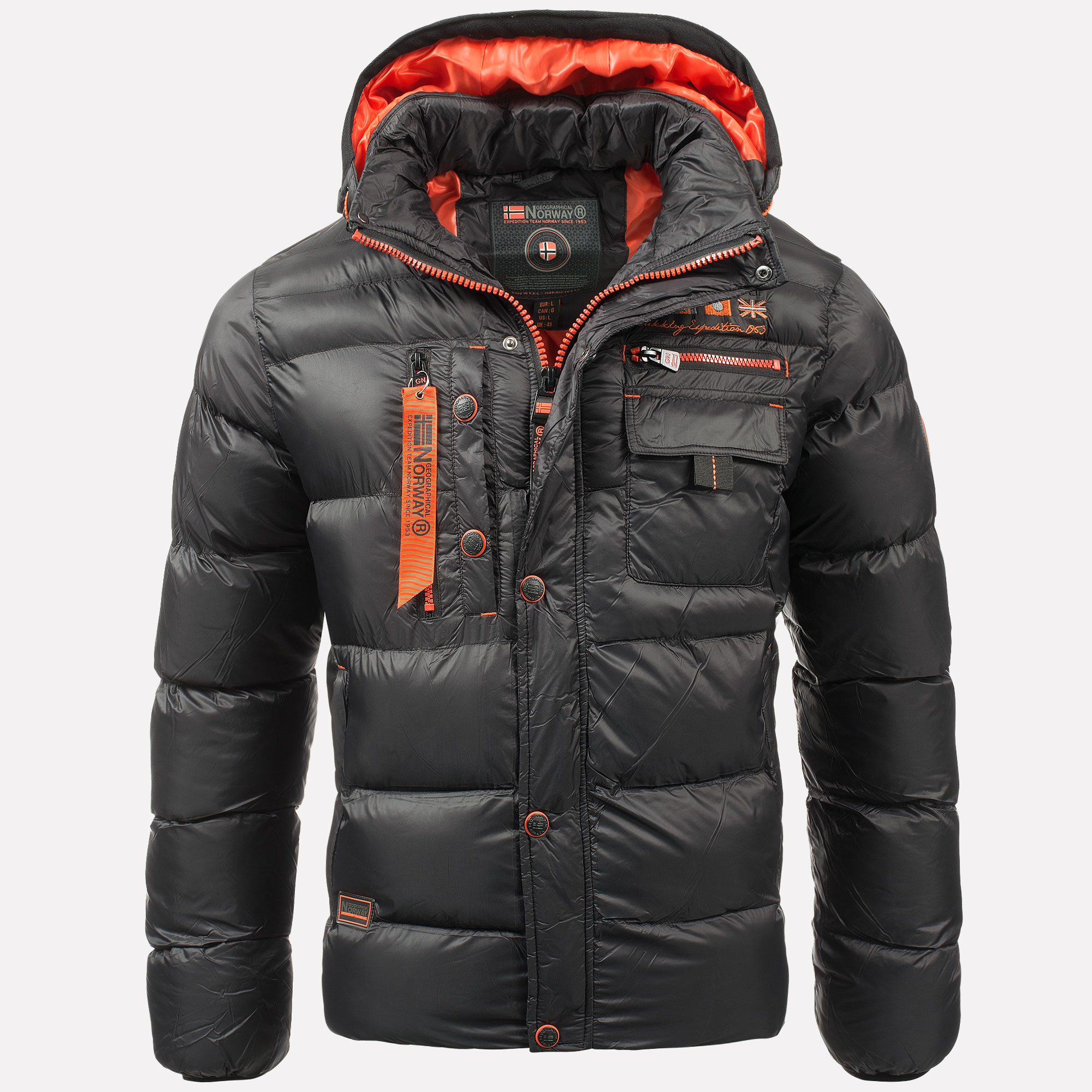 Geographical Norway Warm Designer Mens Winter Quilted Jacket Winter ...