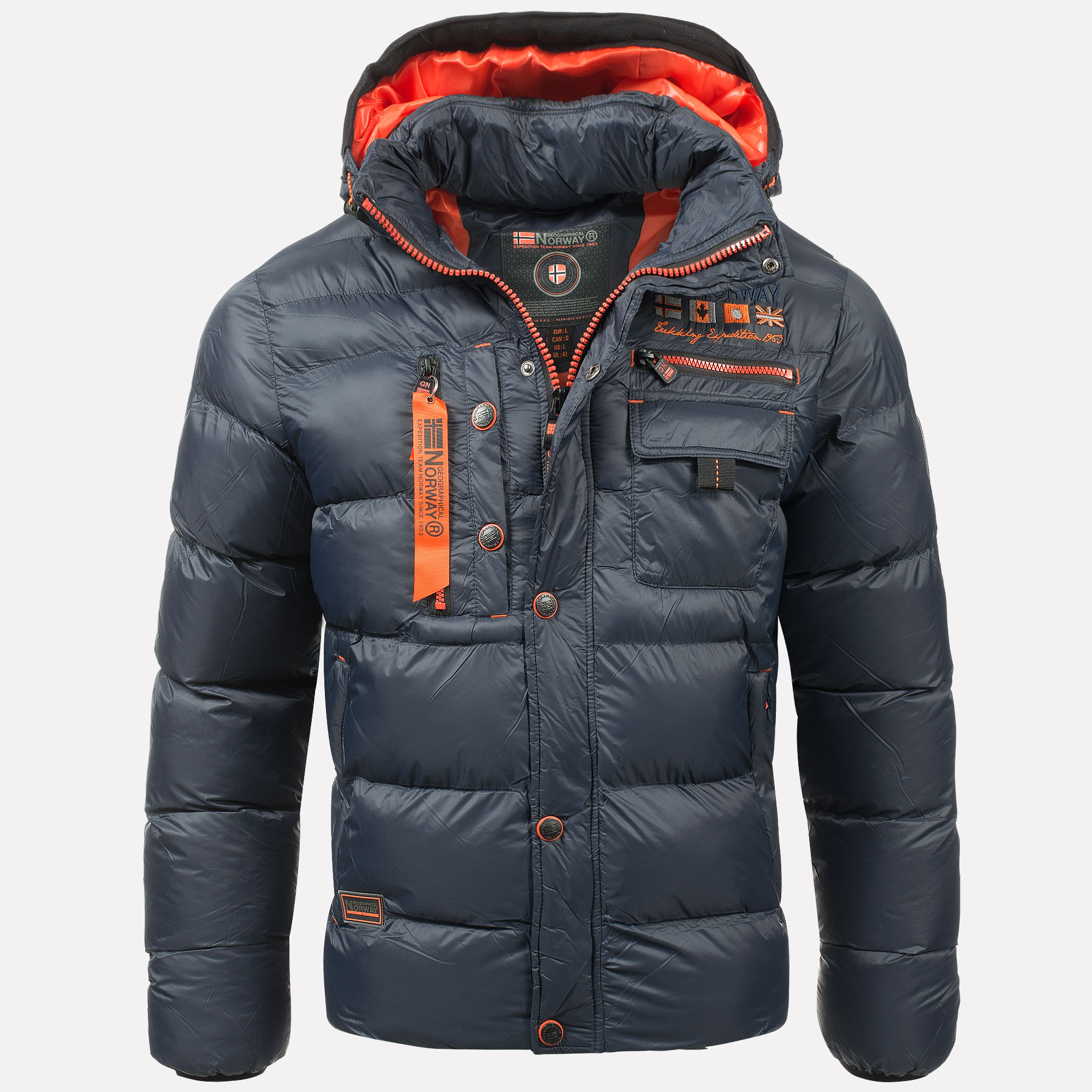 Geographical Norway Warm Designer Mens Winter Quilted Jacket Winter ...