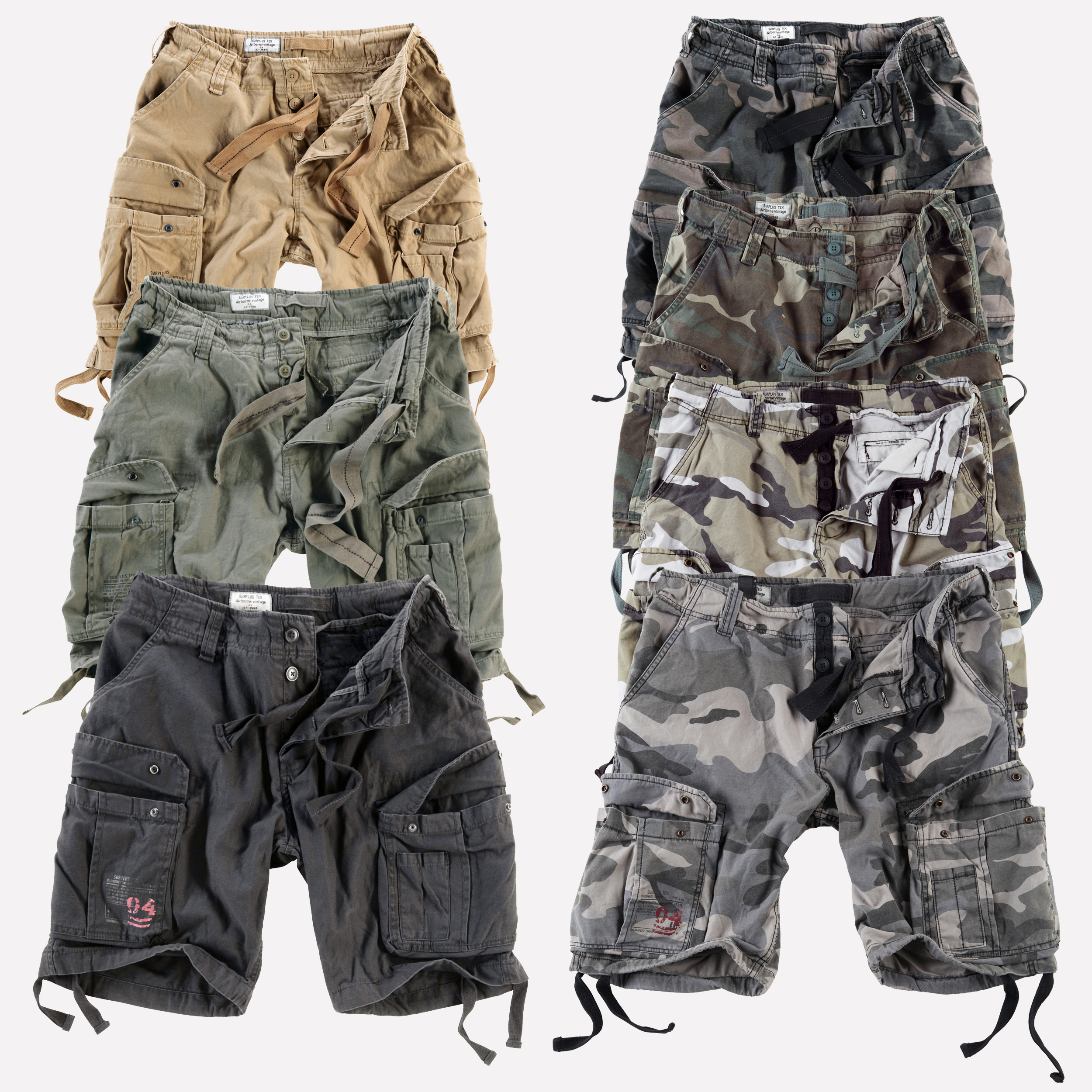 surplus airborne vintage shorts