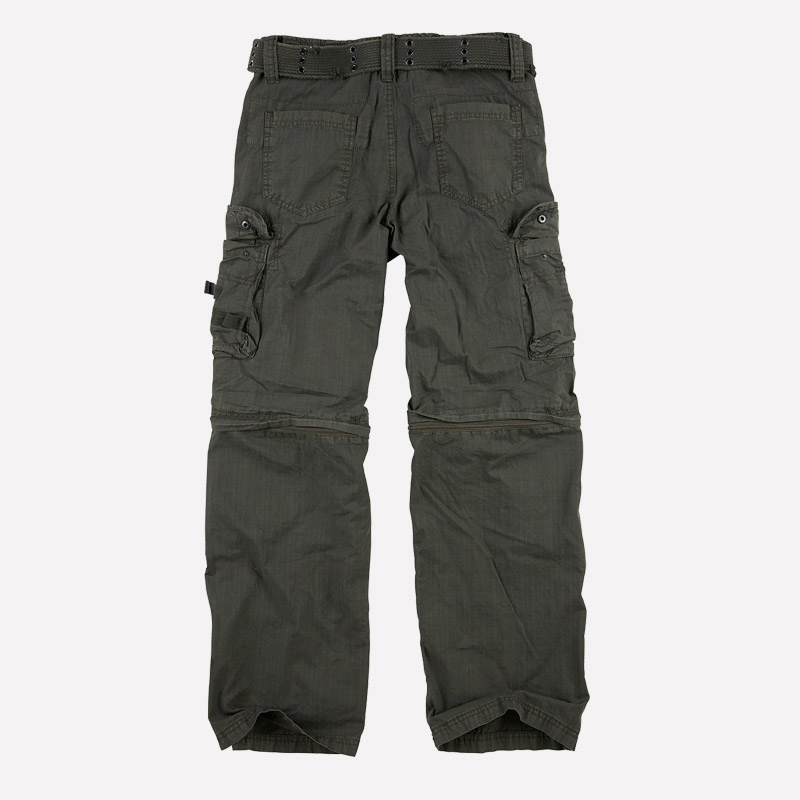 SURPLUS Raw Vintage Royal OUTBACK Trousers Cargo ZIP OFF Hose &amp; Shorts In Einem
