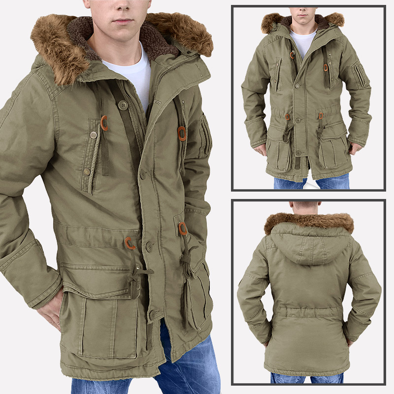 SURPLUS TROOPER SUPREME PARKA coat U.S. Army Vintage Winter Jacket Fur ...