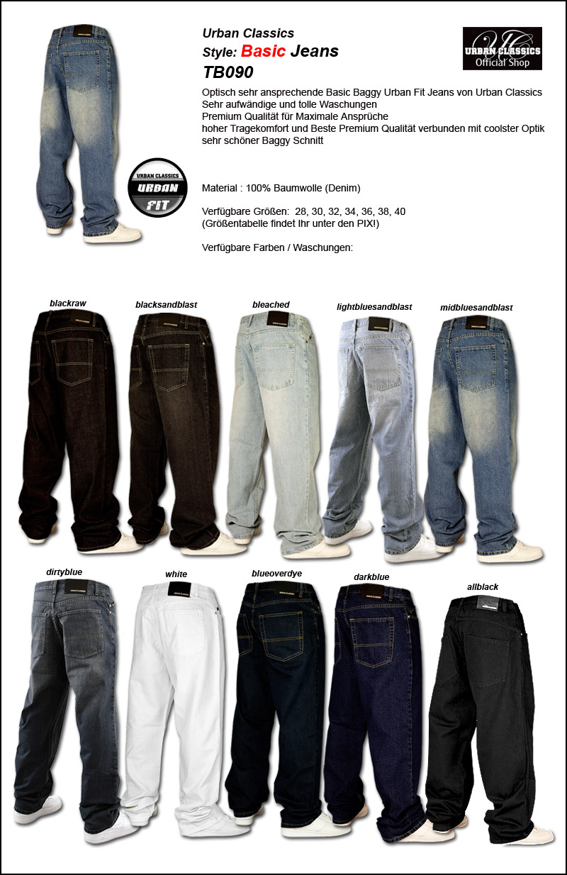 URBAN CLASSICS LOOSE FIT BAGGY CHINO JEANS HOSE ALLE  